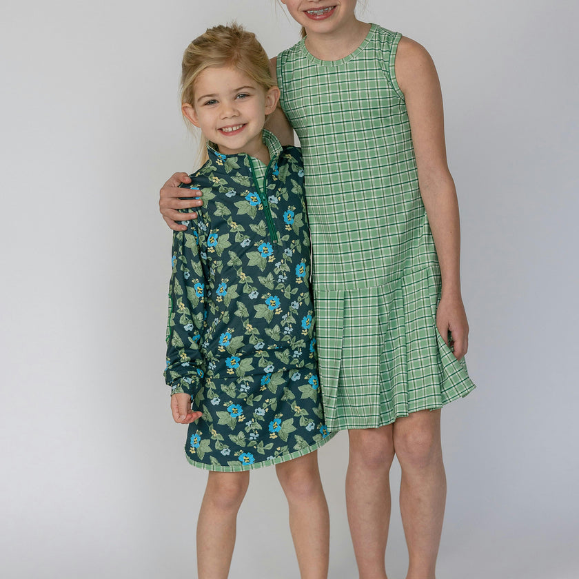 Tennis Dress in Apple Check