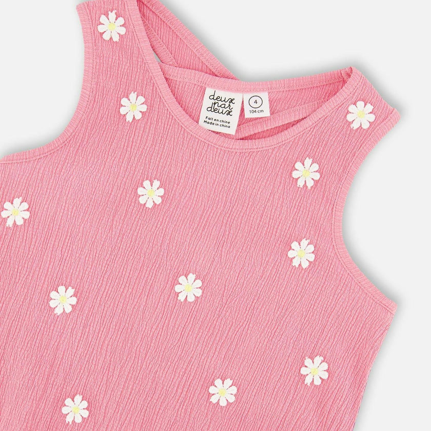 Crinkle Jersey Tank Top