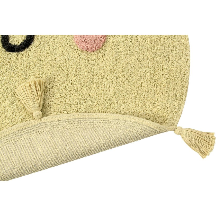 You'Re My Sunshine Tufted Round Rug With Tassels