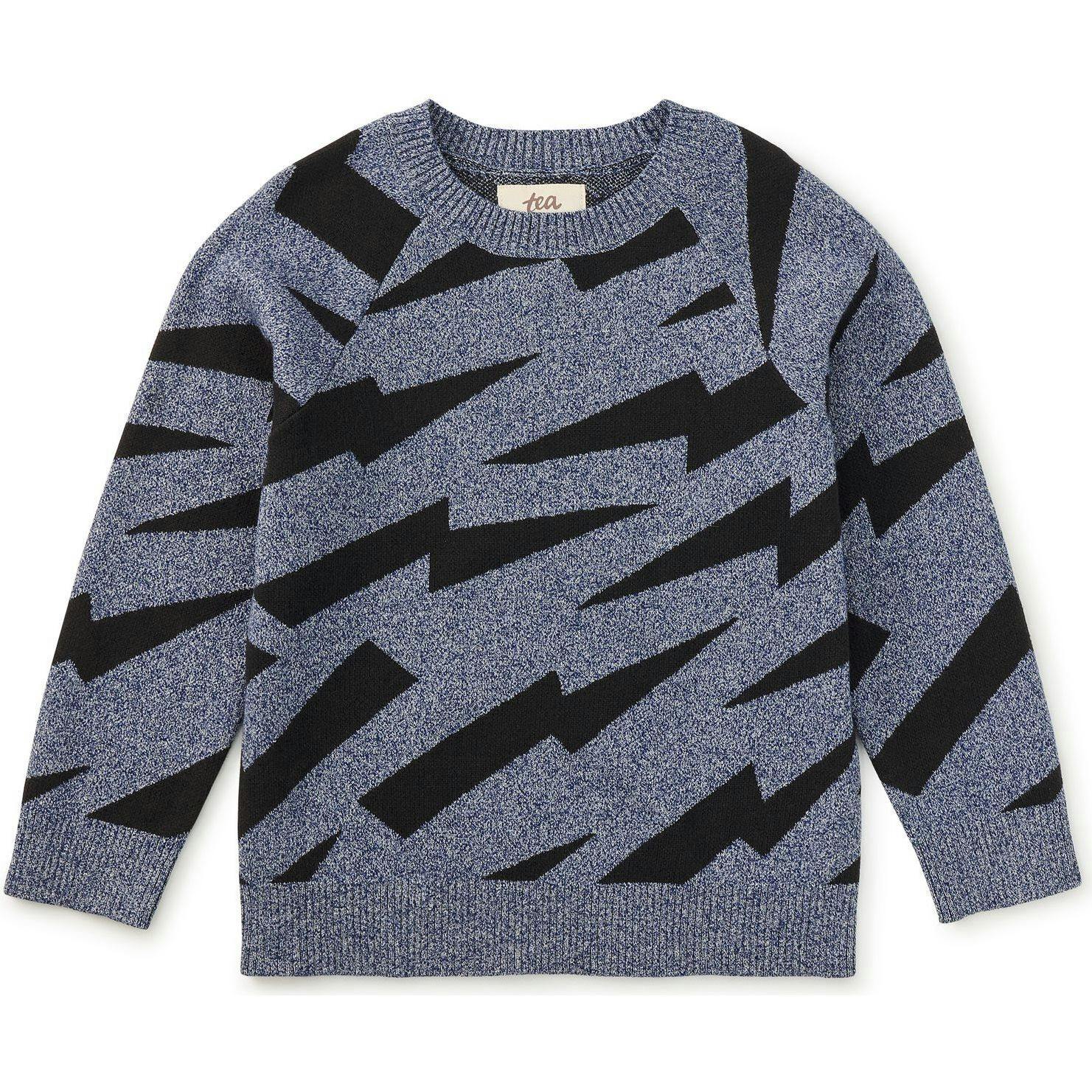 Lightning Stripe Sweater, Grey
