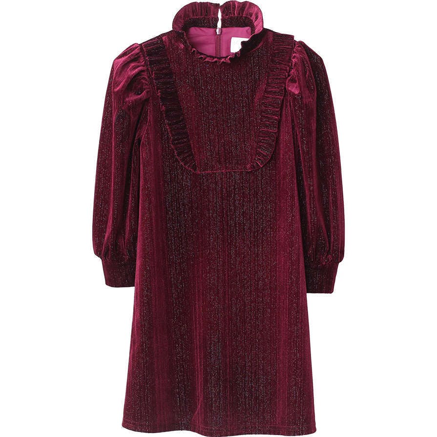 Lena dress (garnet velvet)