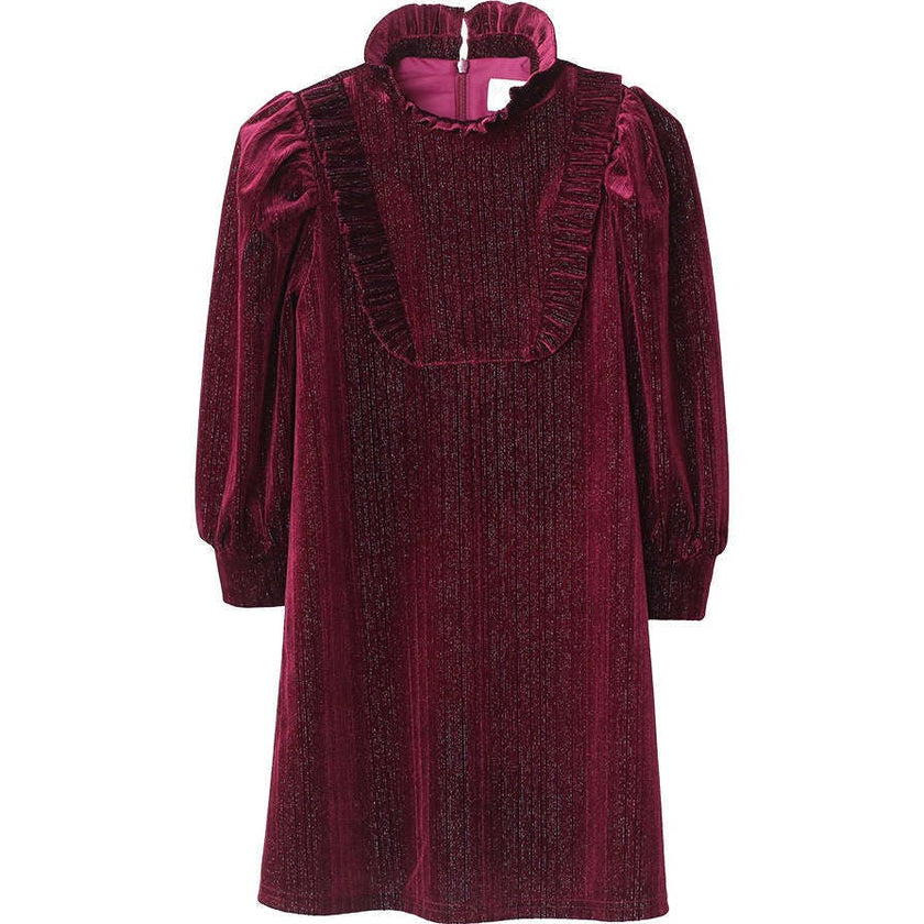Lena dress (garnet velvet)