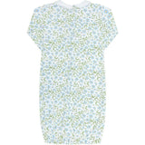 Blue Vines Print Gown