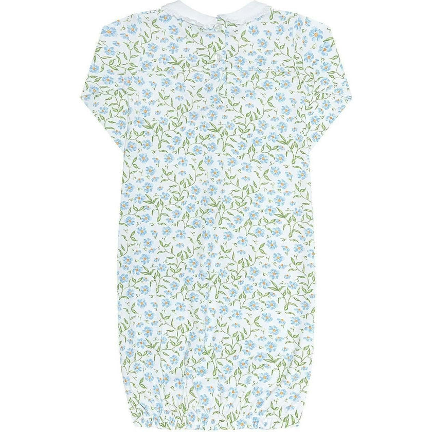 Blue Vines Print Gown