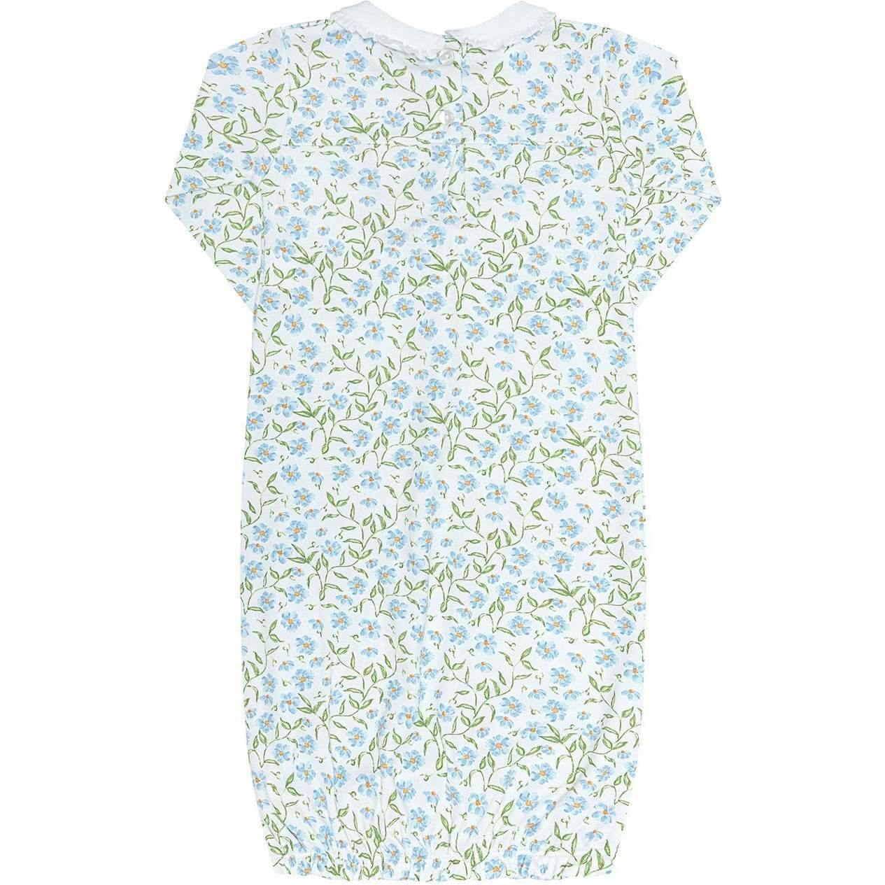 Blue Vines Print Gown