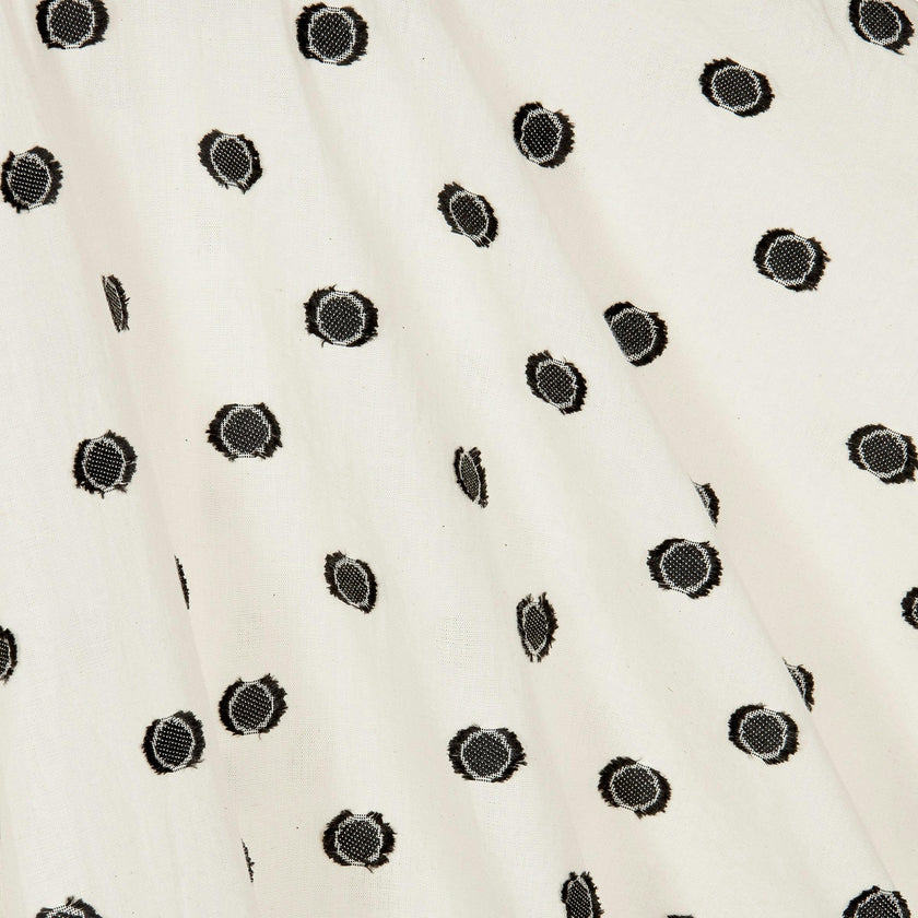 Off White Polka Dot Summer Dress