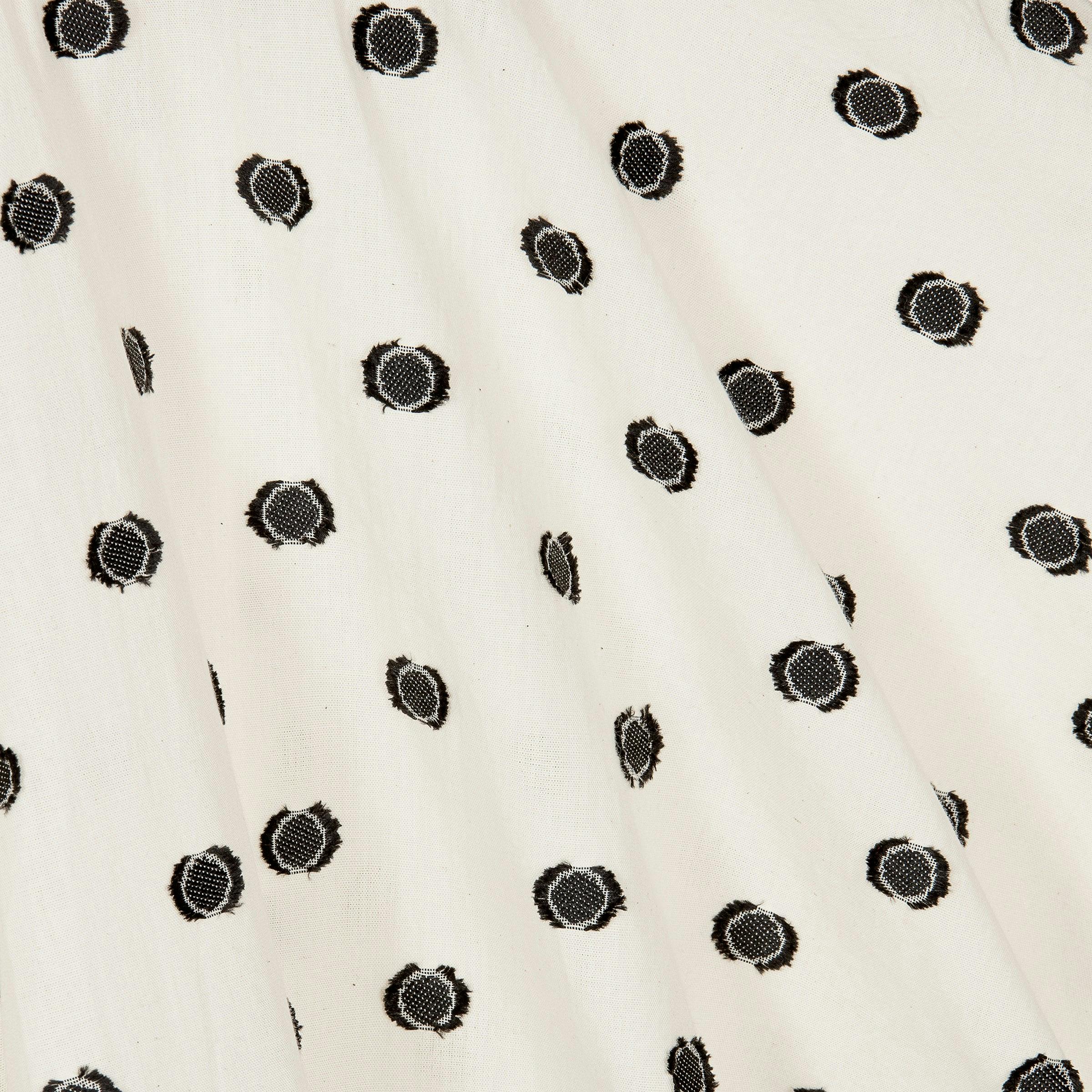 Off White Polka Dot Summer Dress