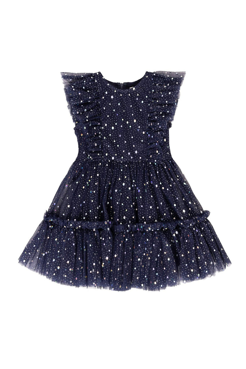 Mini Brynlee Dress in Sparkling Stars Navy