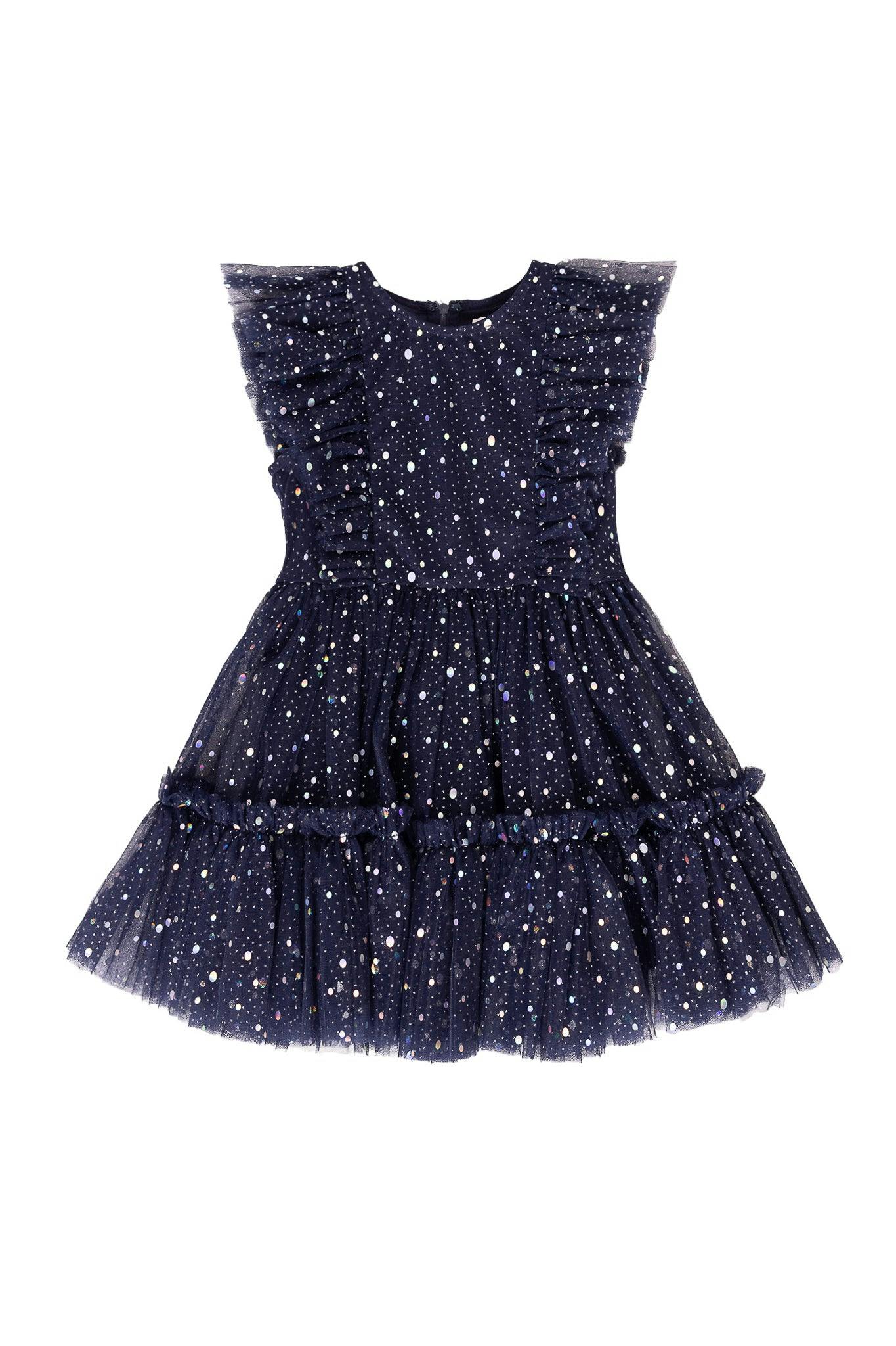Mini Brynlee Dress in Sparkling Stars Navy