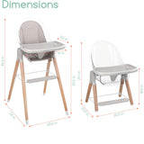 Children of Design 6 in 1 Deluxe High Chair with Cushion