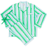 Women's Drawbertson Wild Stripes Long PJ Set - Organic Cotton Poplin