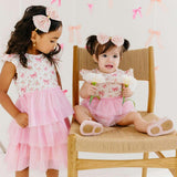 Ditsy Floral Short Sleeve Tutu Bodysuit