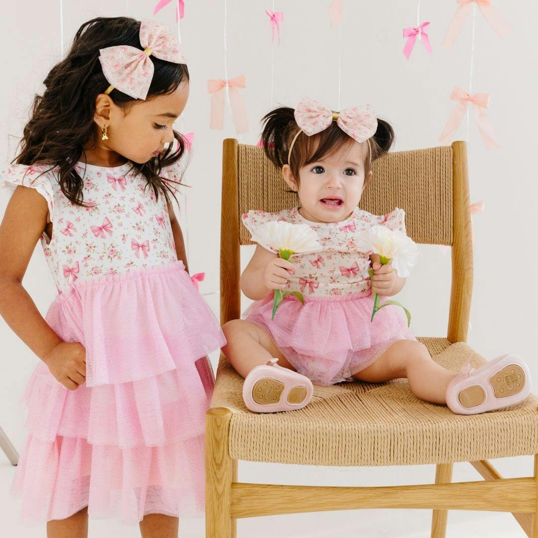 Ditsy Floral Short Sleeve Tutu Bodysuit