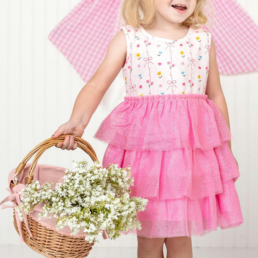 Peony Floral Tank Tutu Dress