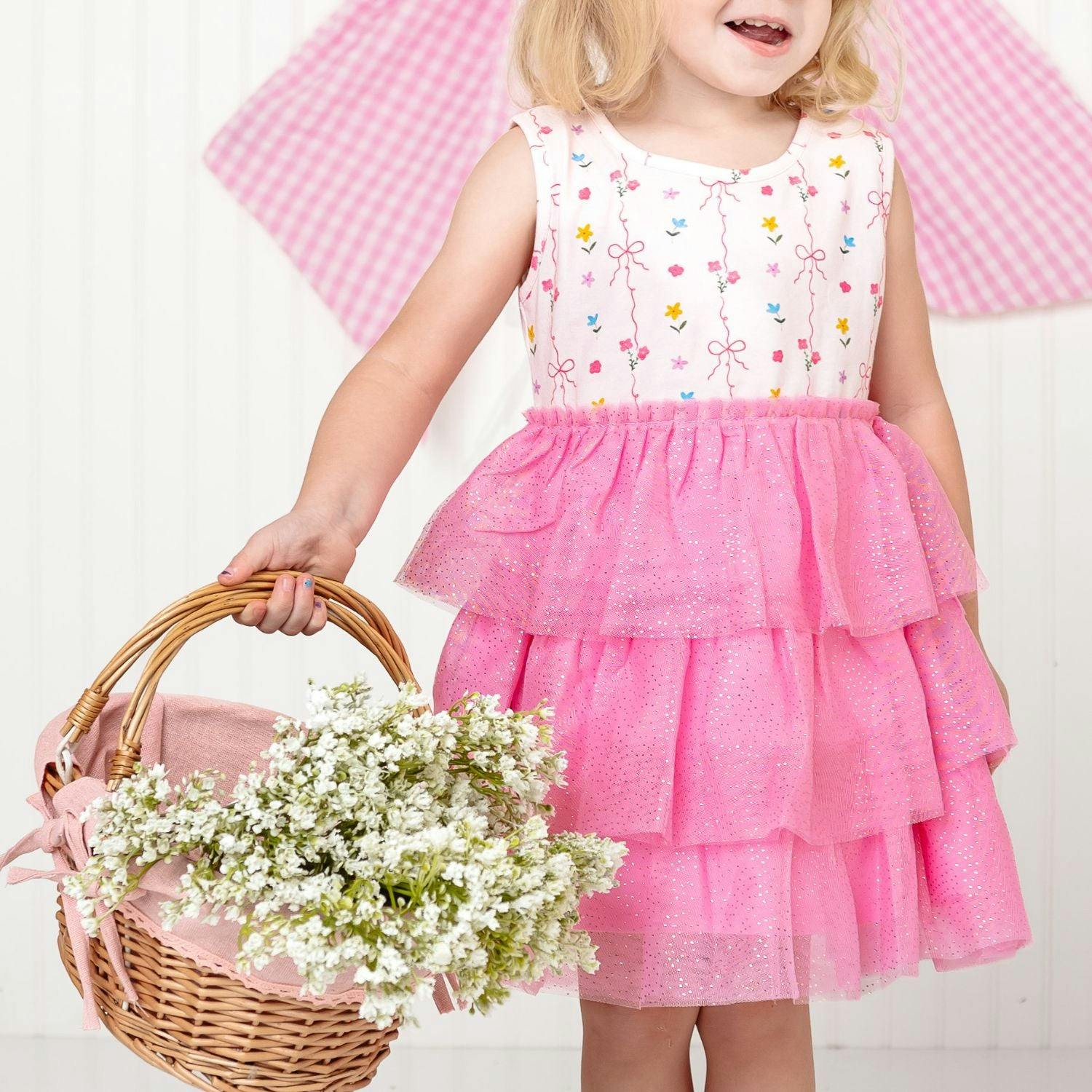 Peony Floral Tank Tutu Dress