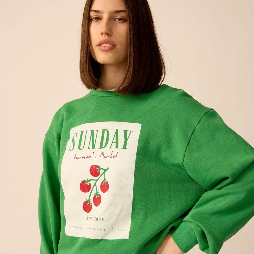 Adult Organic Weekend Sweatshirt in Cucumber