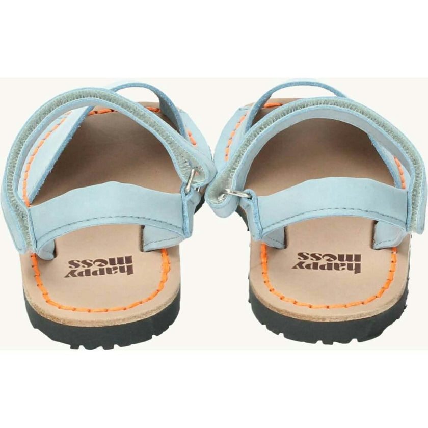 children's menorcan nubuck sandals - sky blue