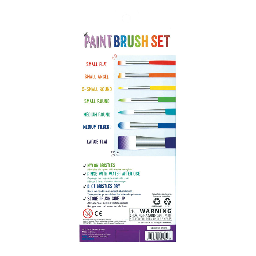 Lil' Paint Brush Set - Set of 7