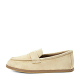 Ryan Suede Grosgrain Ribbon Trim Loafers, Beige