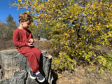 TARQUIN pique sweatshirt burgundy