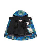 Two Piece Play Snowsuit Blue Camouflage Print With Green Pants