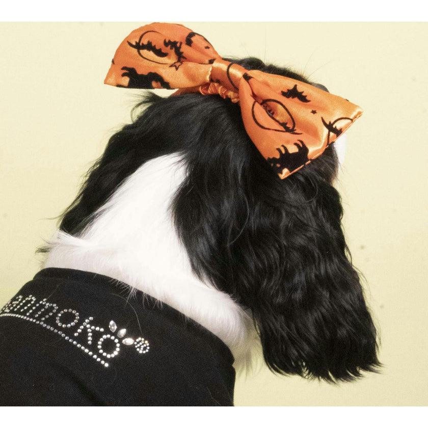 SPOOKY MAO RIBBON HEADBAND, Orange