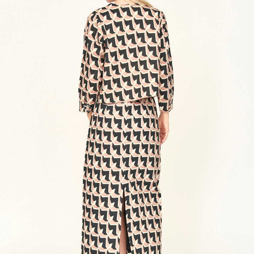 Lombok Skirt in Clay Parquet