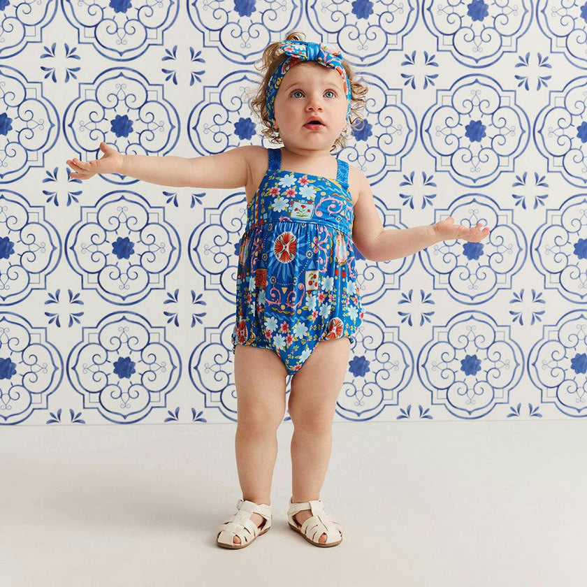 Carretto Tie Back Bubble Romper
