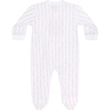 Pink Twirls Zipper Footie