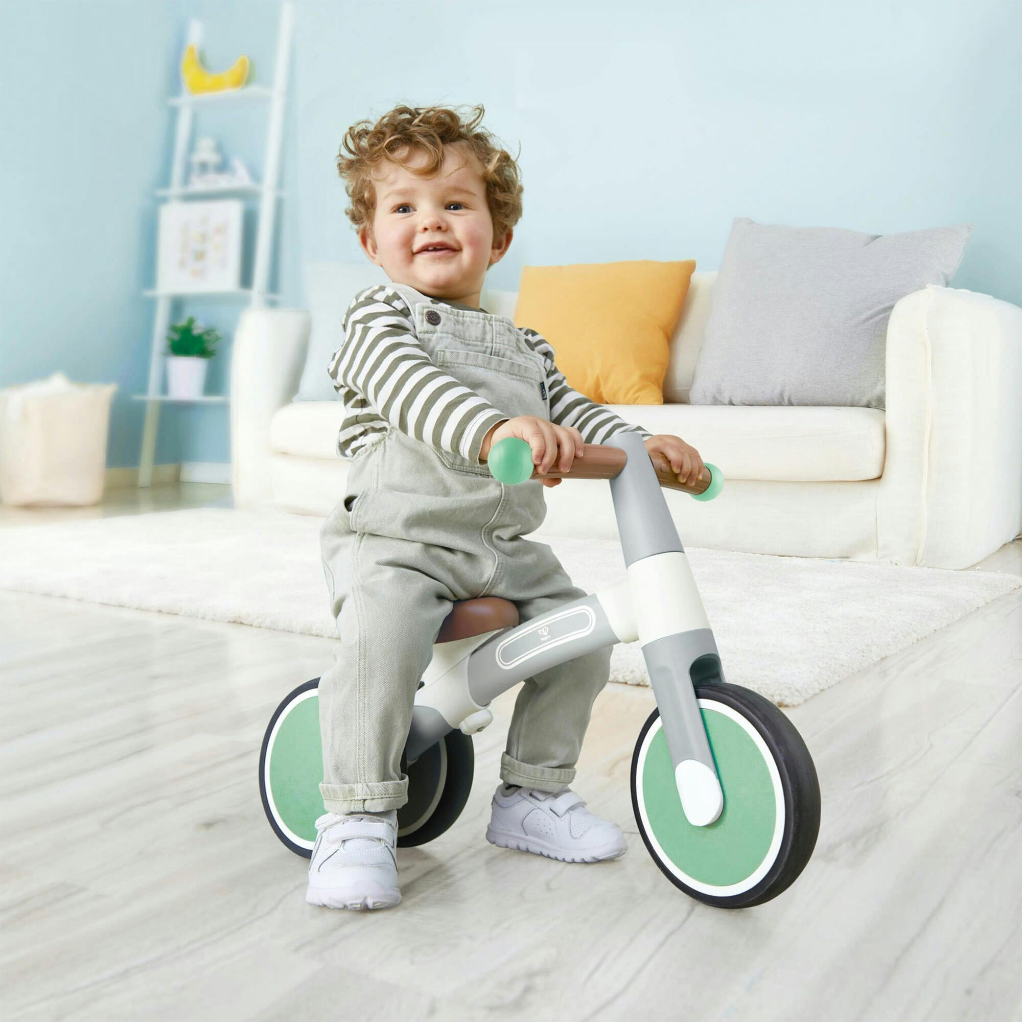 First Ride Balance Bike - Light Green - Lightweight 3 Wheeled Tricycle