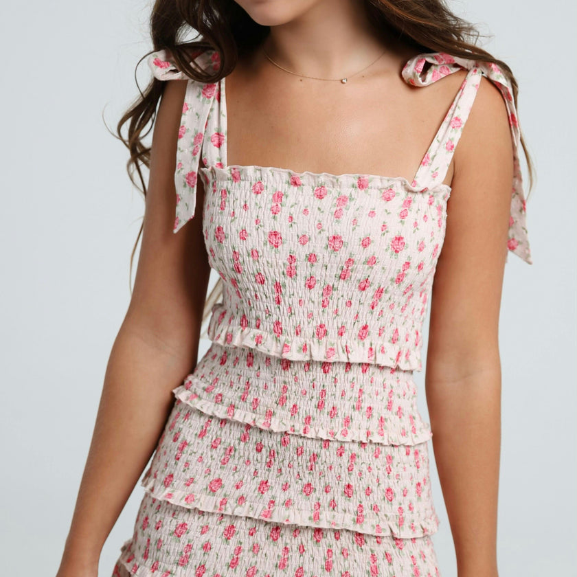 Reine Dress in Petite Rose
