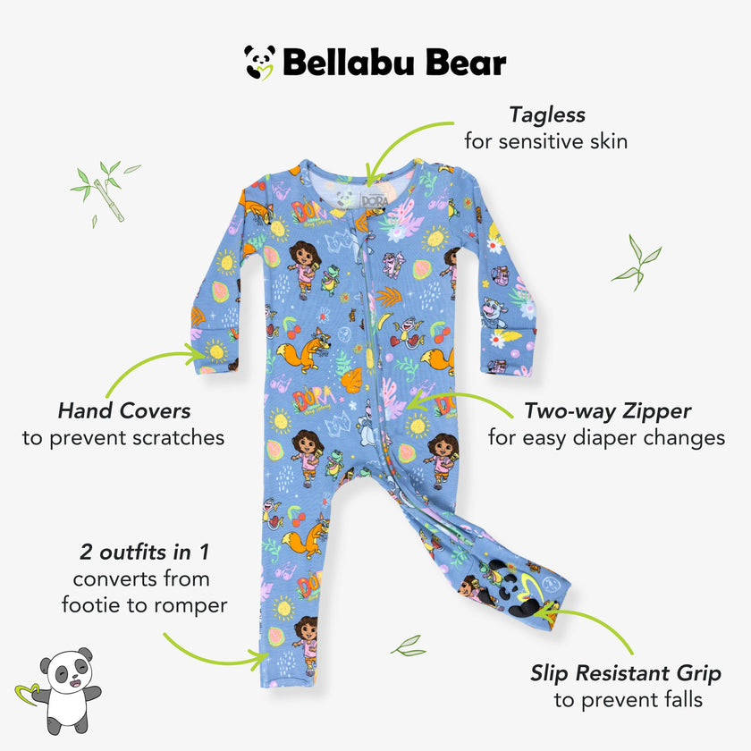 Dora: Fiesta Fun Bamboo Convertible Footie