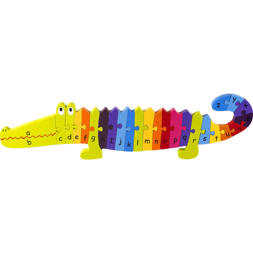 Orange Tree Toys: Alphabet Puzzle - 25 Piece Wooden Puzzle