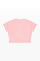 French Terry Rollup Sleeve Waistband Tee