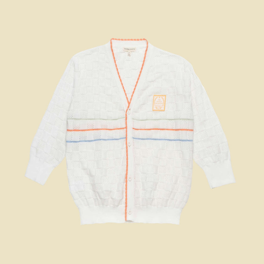 Lightweight Classroom Cardigan in Multi Stripe