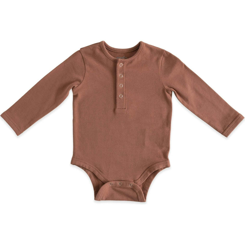 Essentials Ultra-Fine Long Sleeve One-Piece, Beige