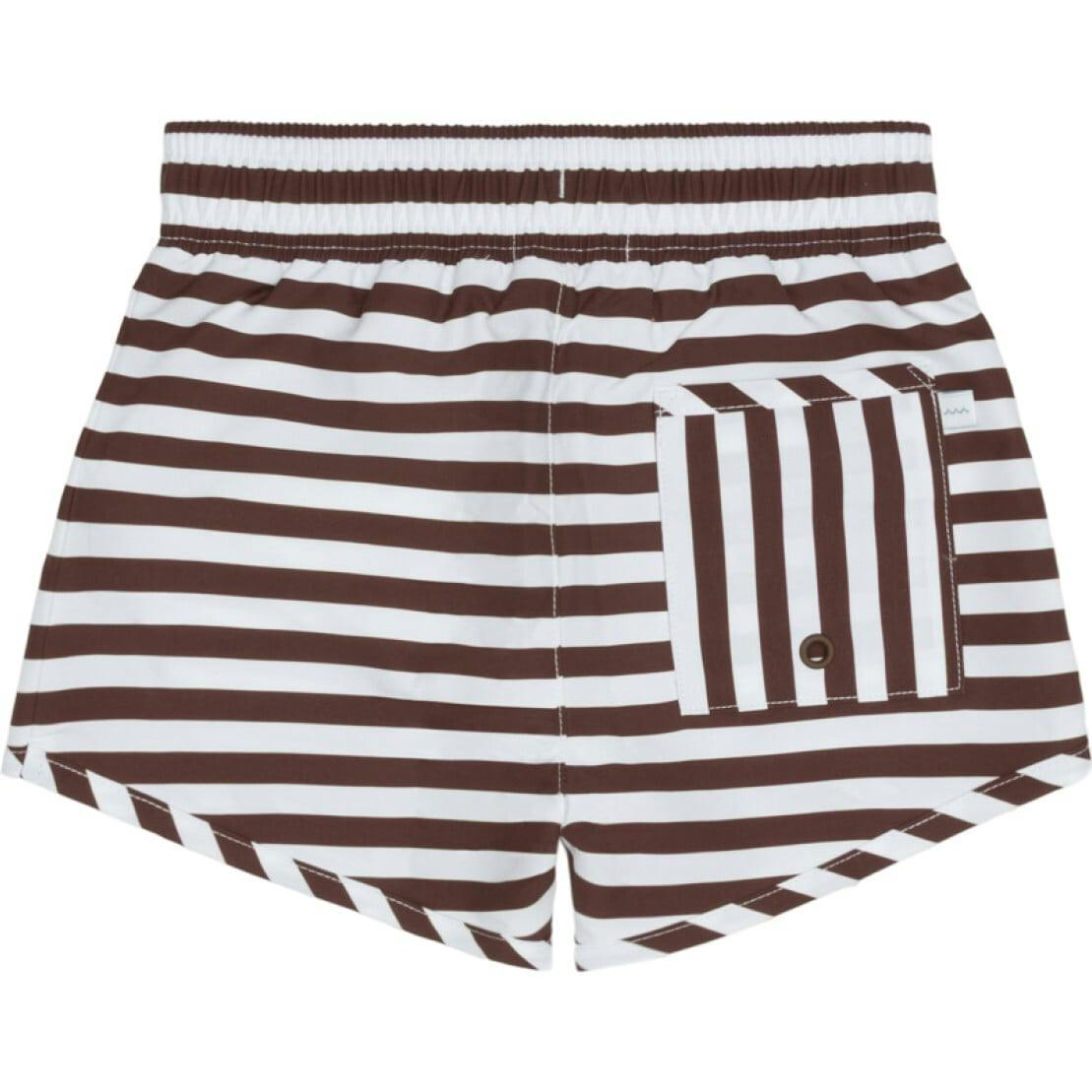 boys cocoa stripe boardie
