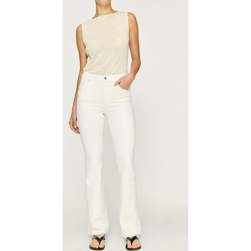 Bridget Boot High Rise Instasculpt 31.5" Jeans | White