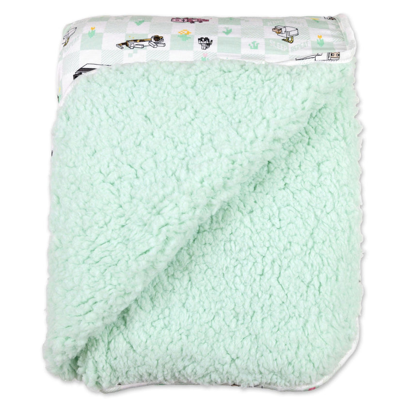 Minecraft: Sleep Repeat Bamboo Sherpa Blanket