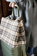 Plaid Airplane Tote
