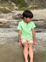 FRIGAT NEON GREEN Stripe Henley
