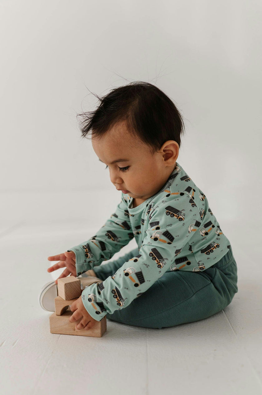 Baby Boy Pocket Pants in Atlantic