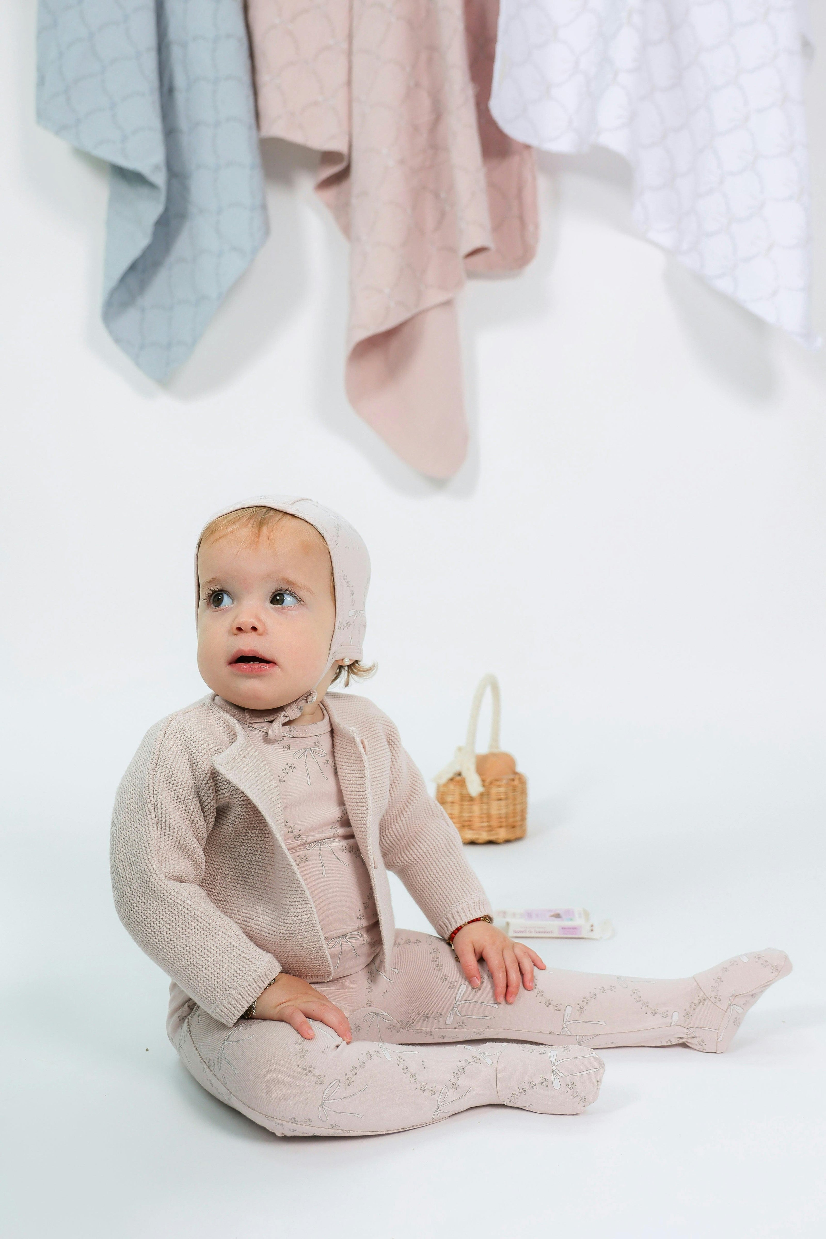 Rocking Print Swaddle Blue Mist