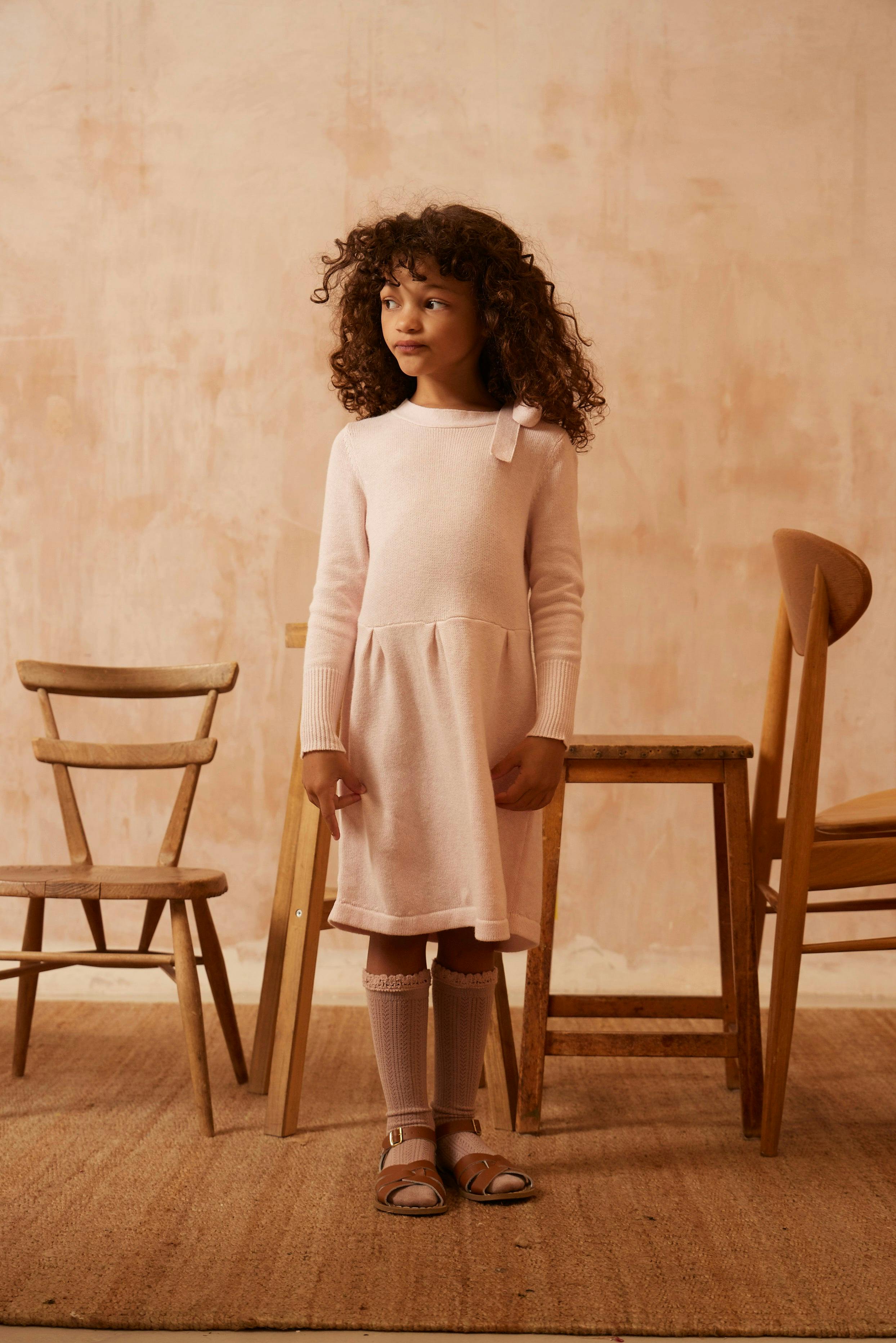 Bow Tie Dress | Blush