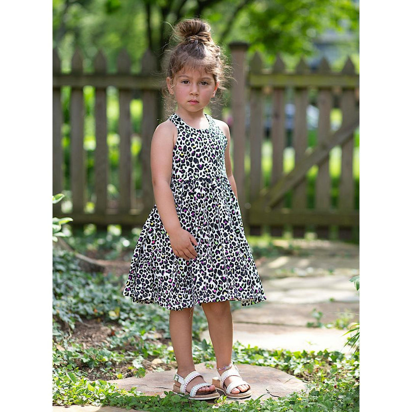 Cross Back Twirly Dress