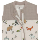 Cotton Muslin Quilted Sleep Bag - Forest Friends