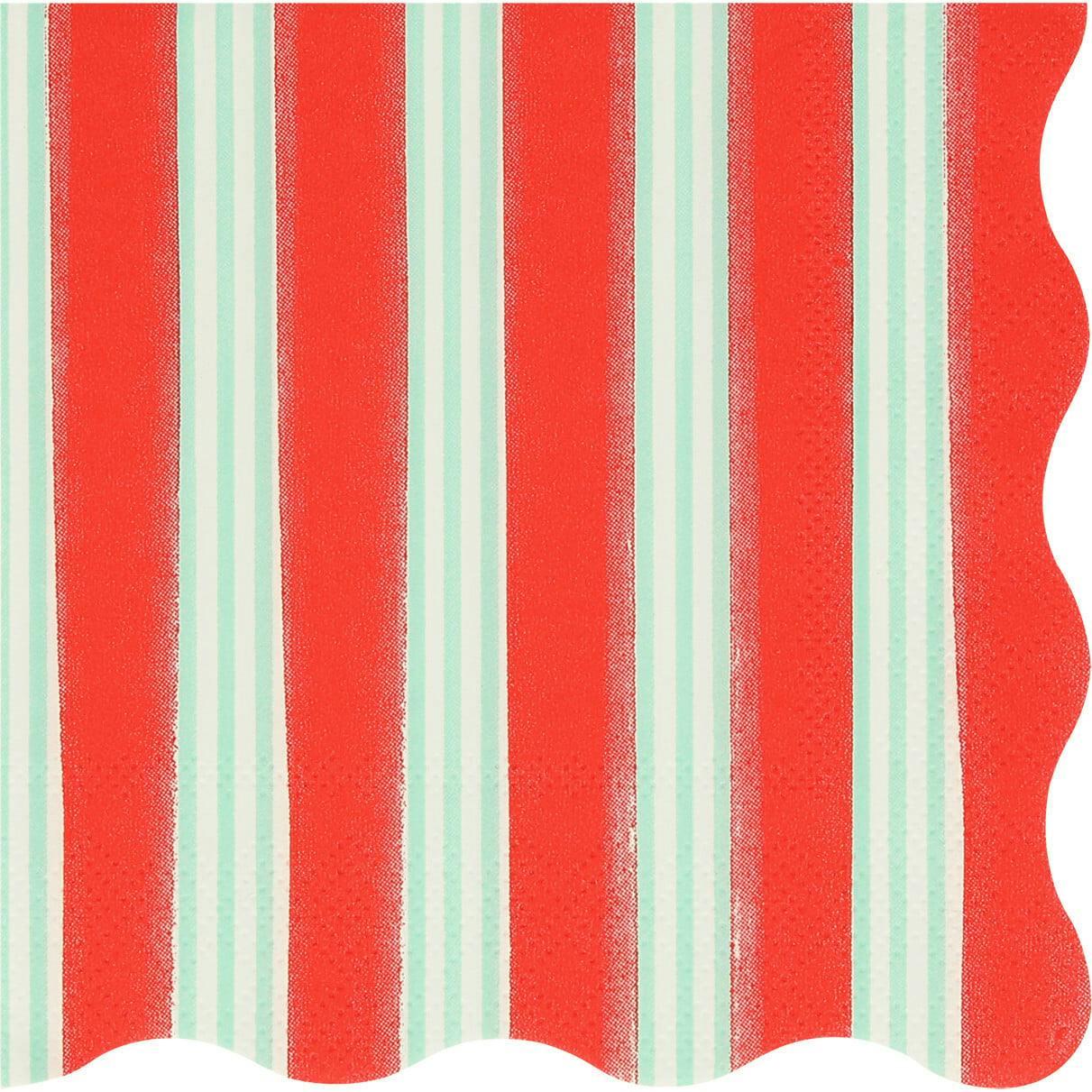 Festive Stripe Small Napkins