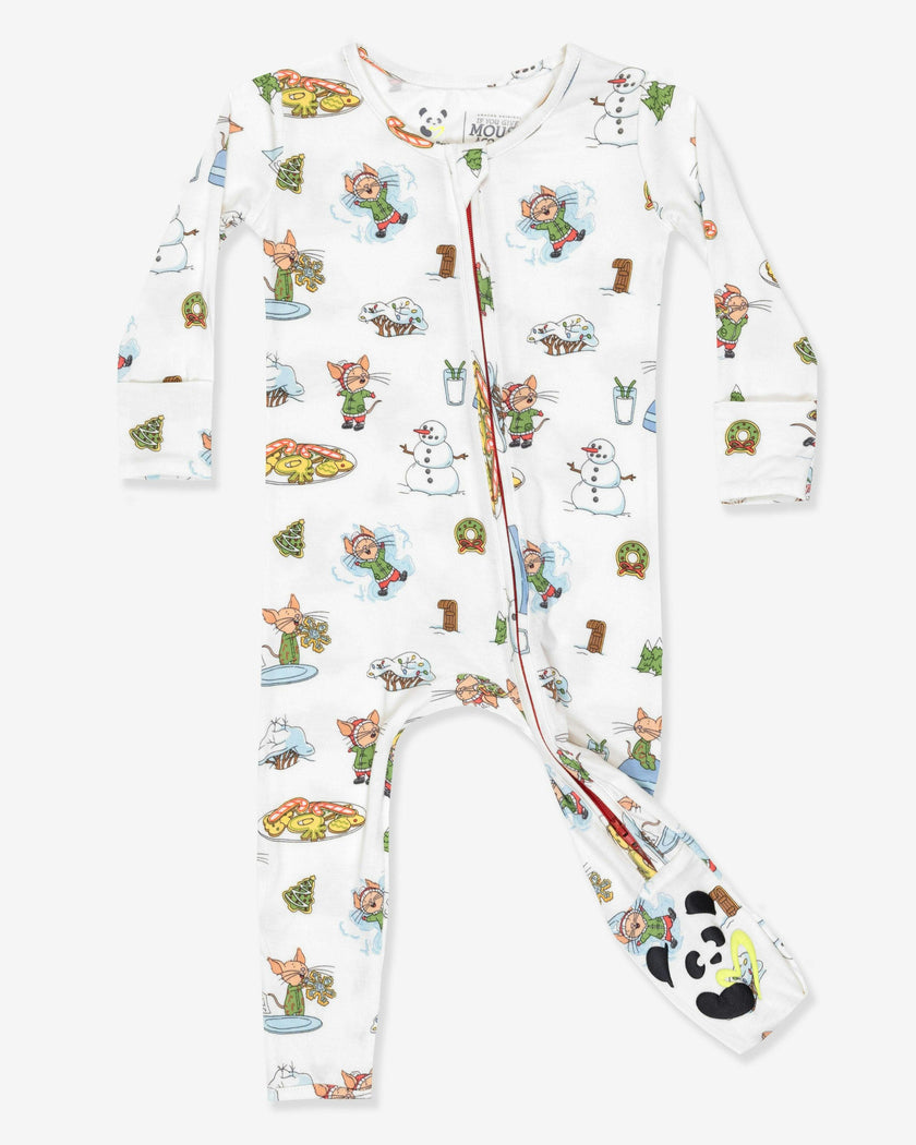 If You Give A Mouse A Cookie Christmas Bamboo Convertible Footie