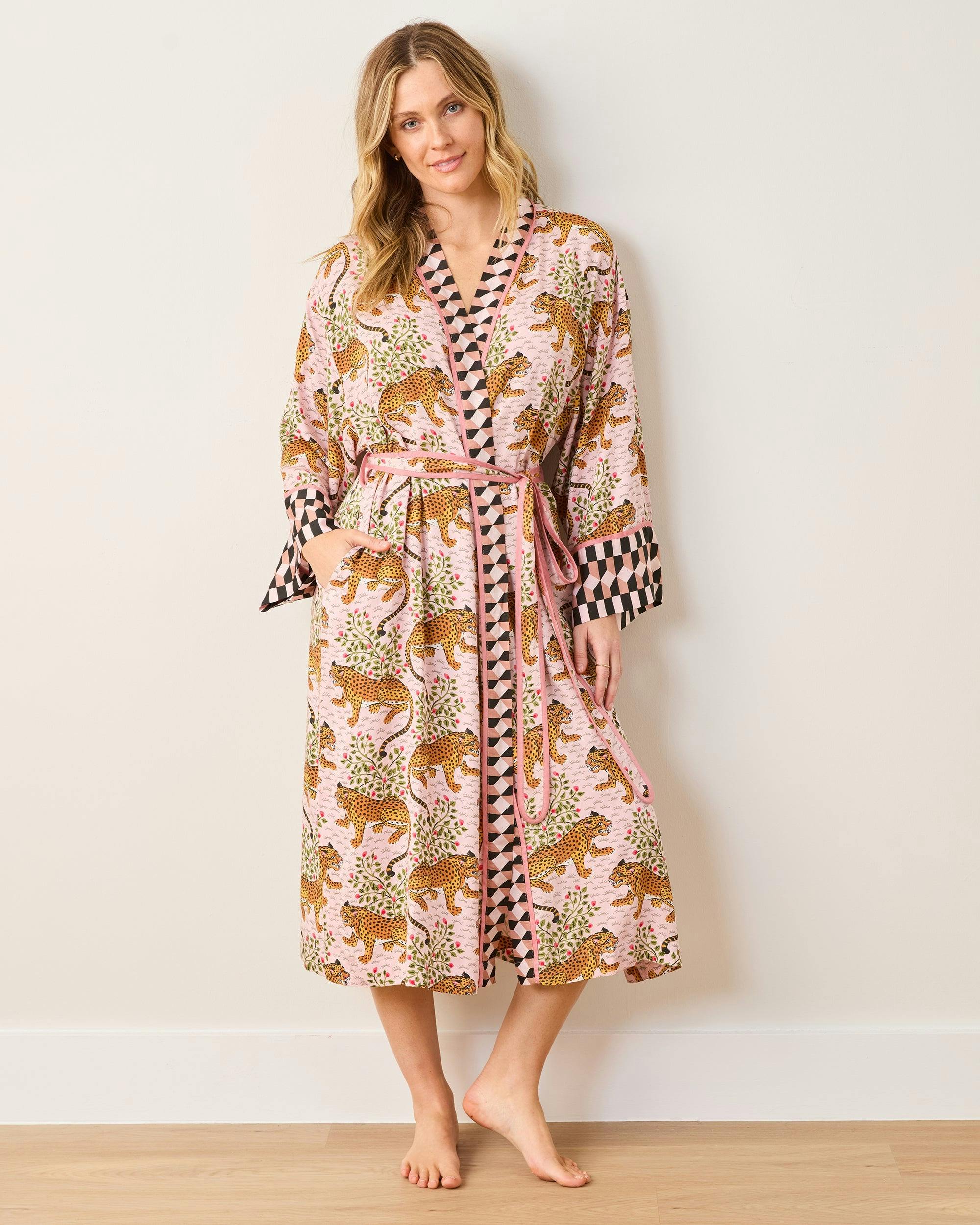 Bagheera - Satin Robe - Blush