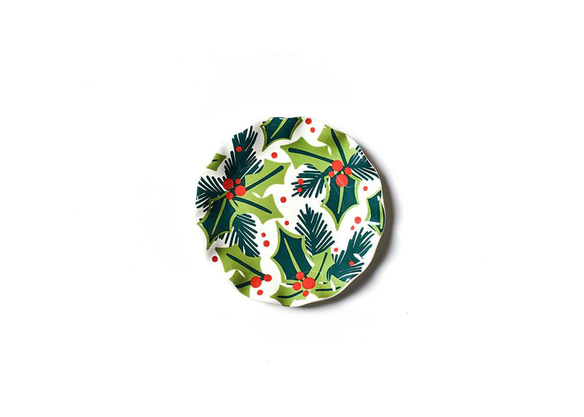 Holly Ruffle Salad Plate